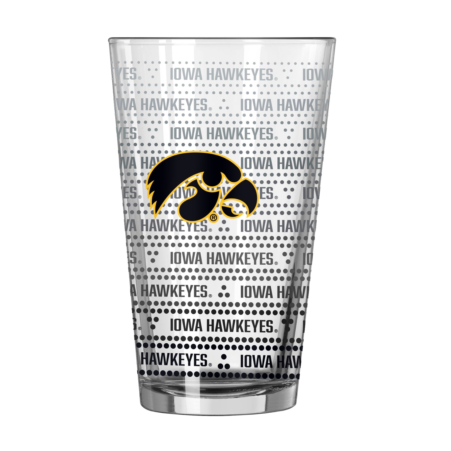 Iowa 16oz Chant Fade Pint Glass