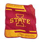 Iowa State Raschel Double Stripe Throw