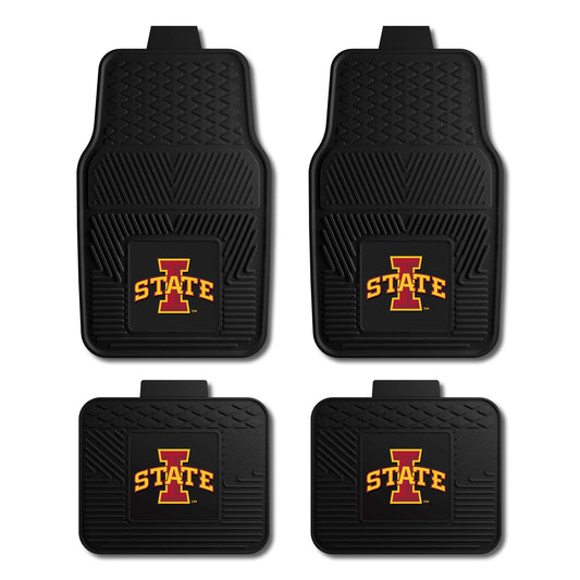 Iowa State 4pc Vinyl Car Mat Set