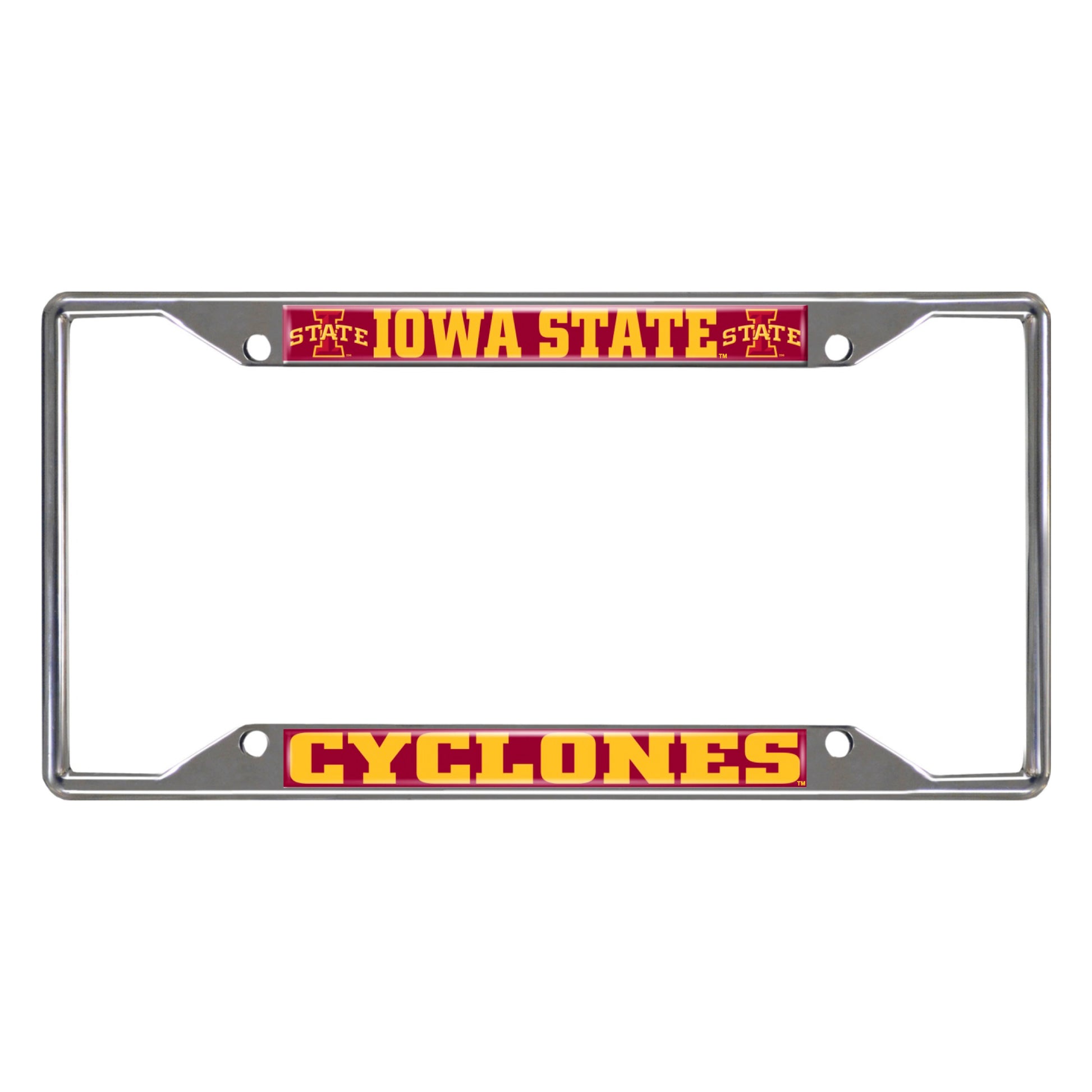 Iowa State Chrome License Plate Frame