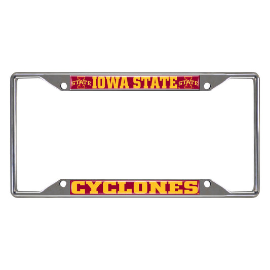 Iowa State Chrome License Plate Frame