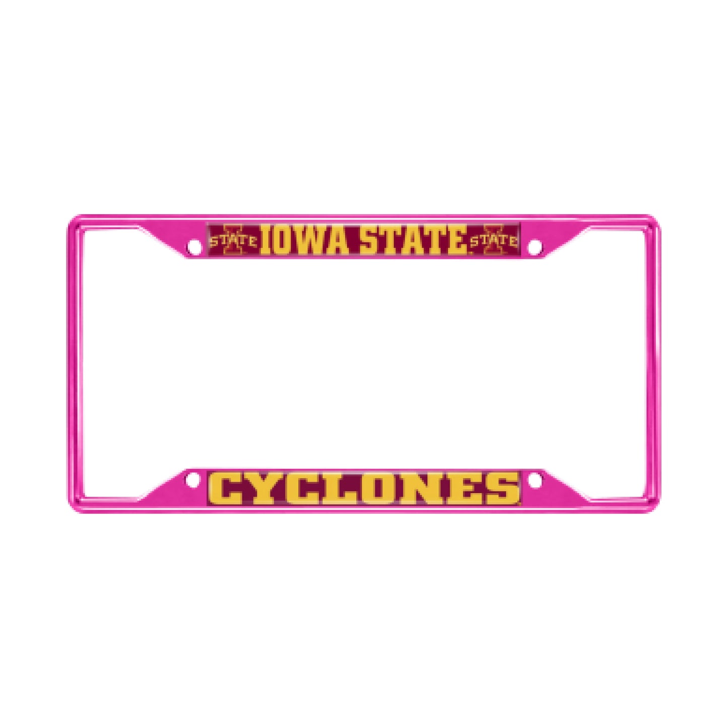 Iowa State University-Pink License Plate Frame