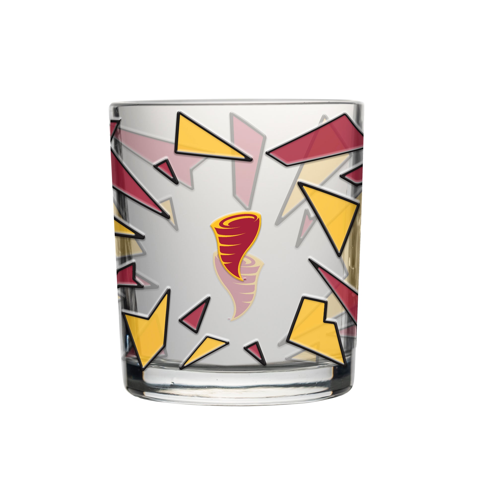Iowa State 12oz Prism Stained Rocks Glass