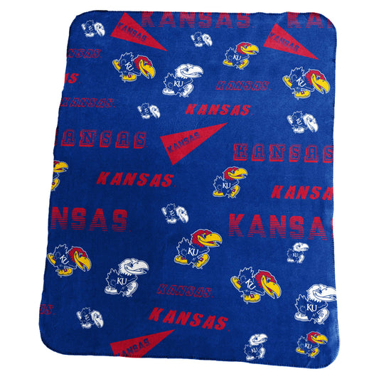 Kansas Fanatics Classic Fleece Throw