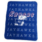 Kansas Classic Repeating Team Name Fleece Throw