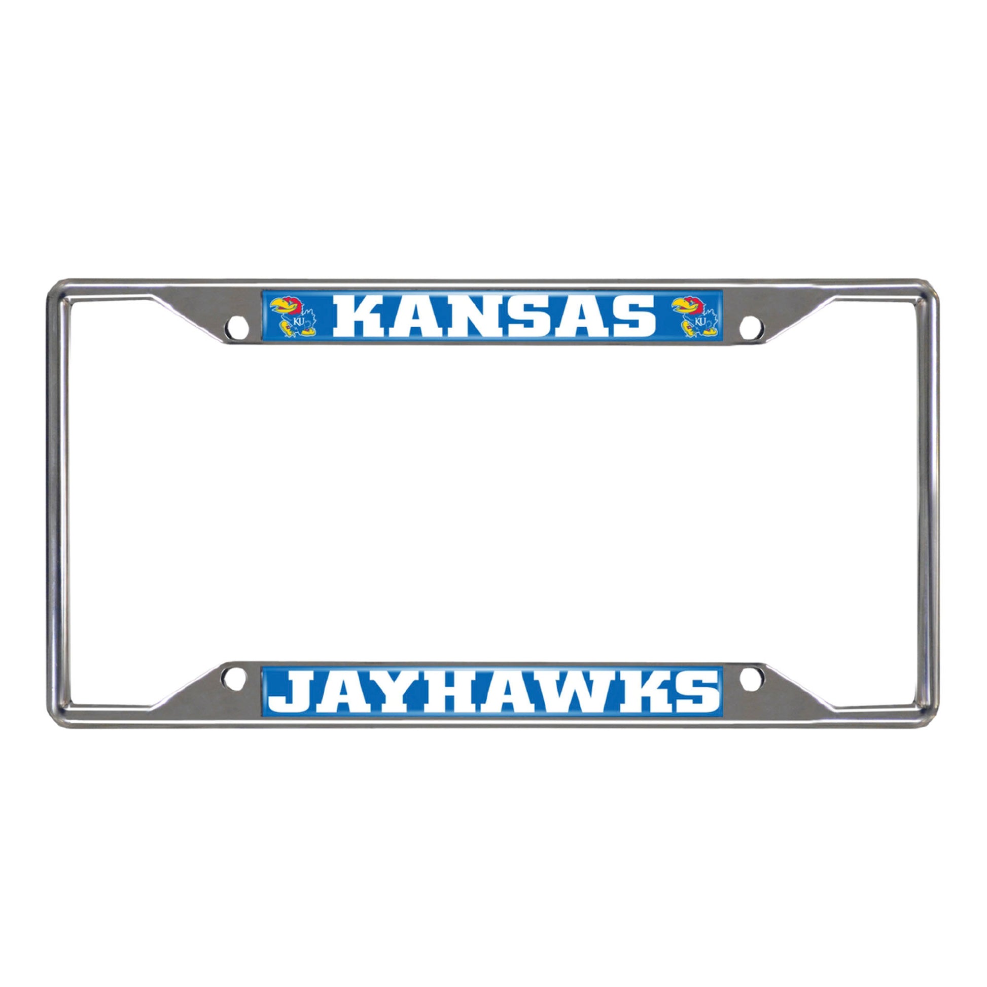 University of Kansas Chrome License Plate Frame