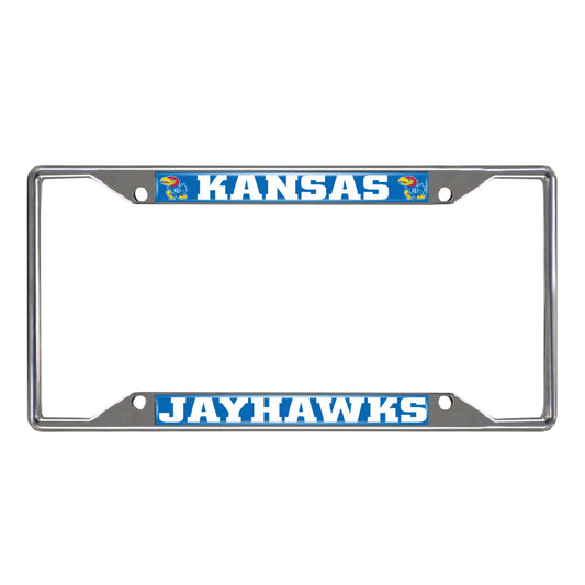 University of Kansas Chrome License Plate Frame