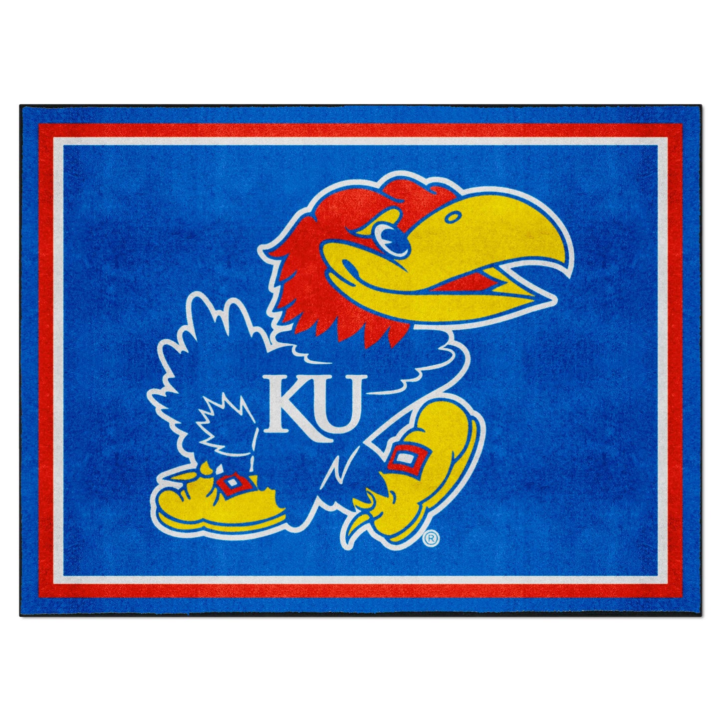 University of Kansas 8x10 Rug