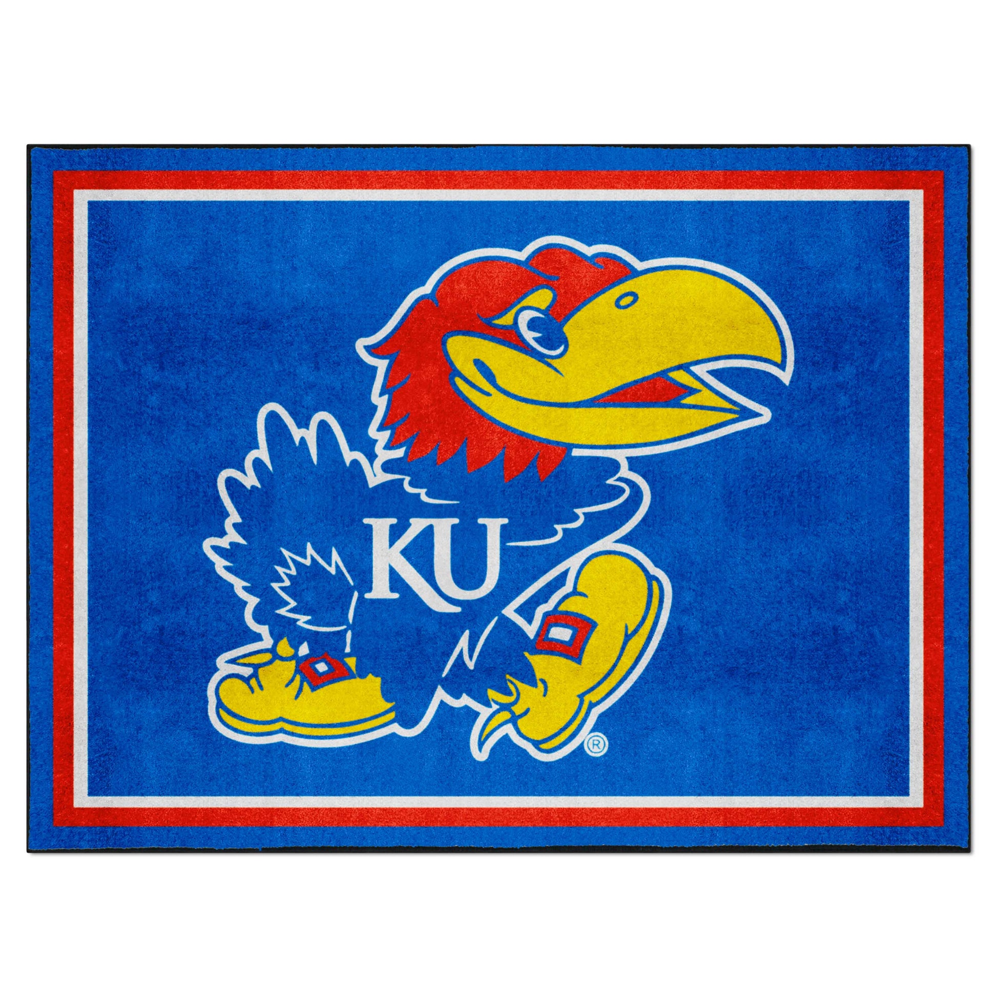 University of Kansas 8x10 Rug