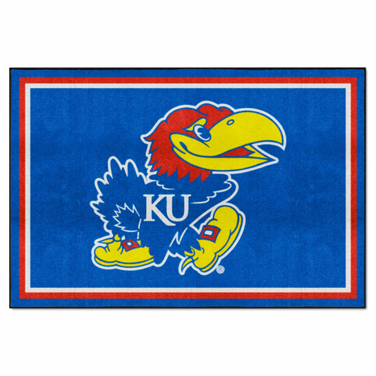 University of Kansas 5x8 Rug