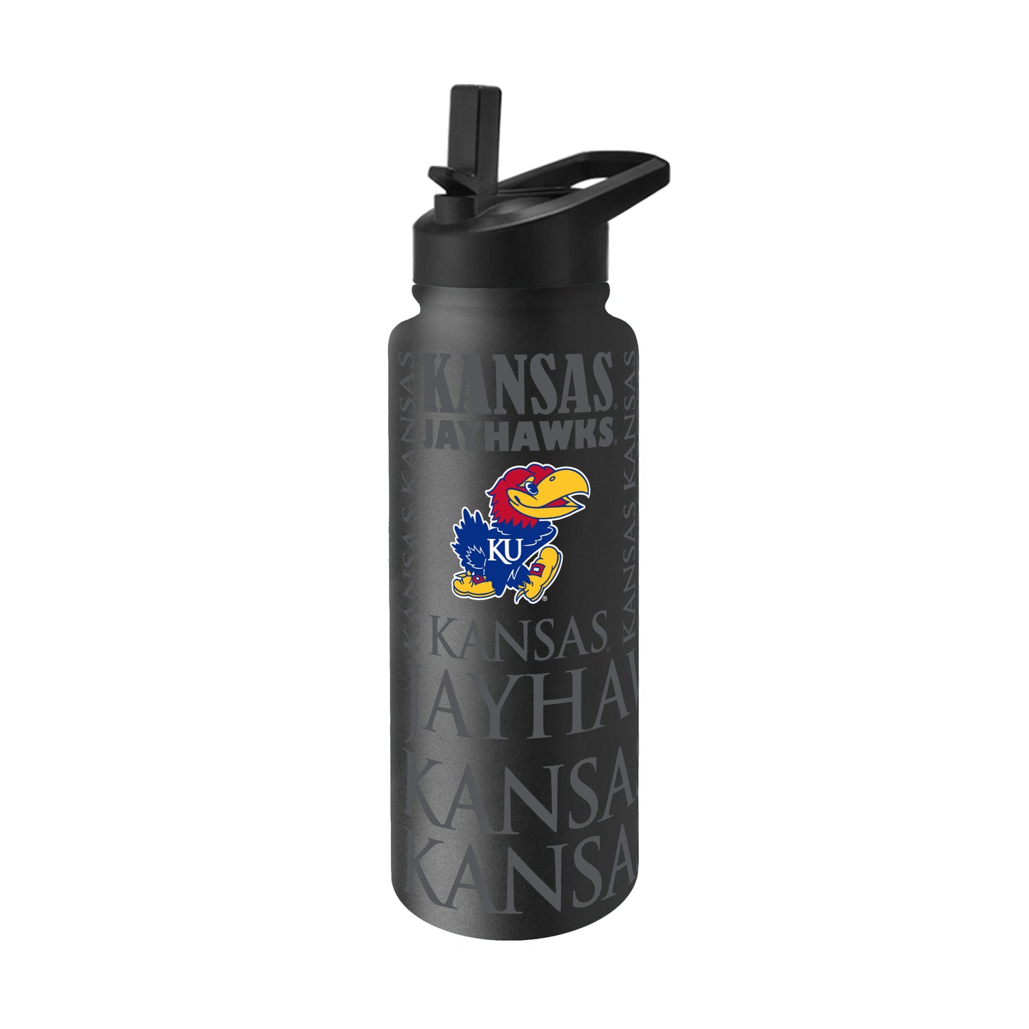 Kansas 34oz Black Replay Quencher Bottle