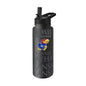 Kansas 34oz Black Replay Quencher Bottle