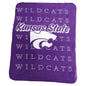 Kansas State Classic Repeating Team Name Fleece Throw