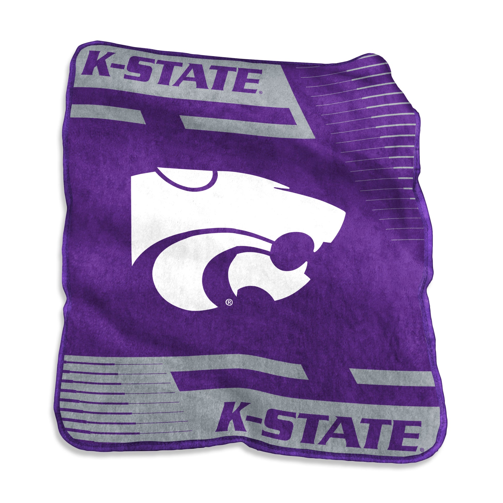Kansas State Raschel Double Stripe Throw