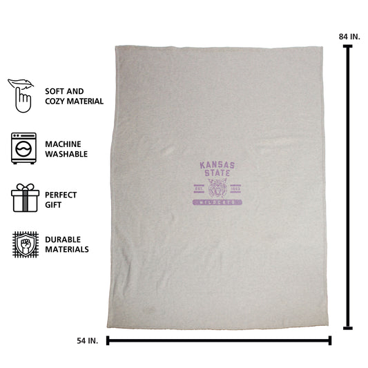 Kansas State Sublimated Sweatshirt Blanket