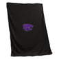 KS State Black Sweatshirt Blanket (Screened)