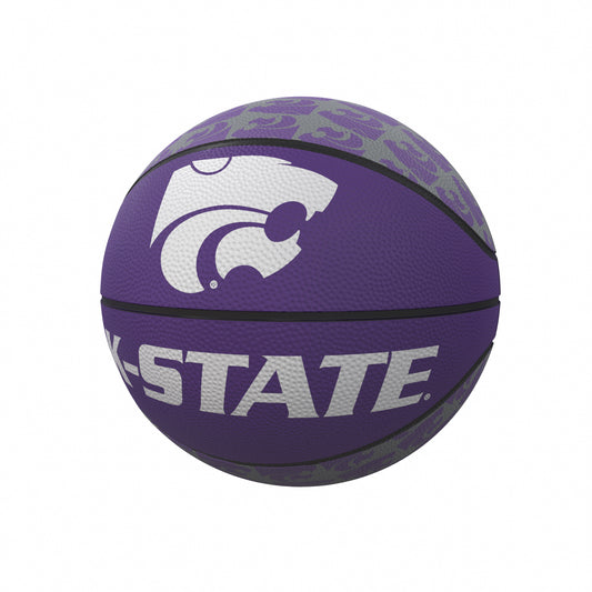 KS State Repeating Logo Mini-Size Rubber Basketball