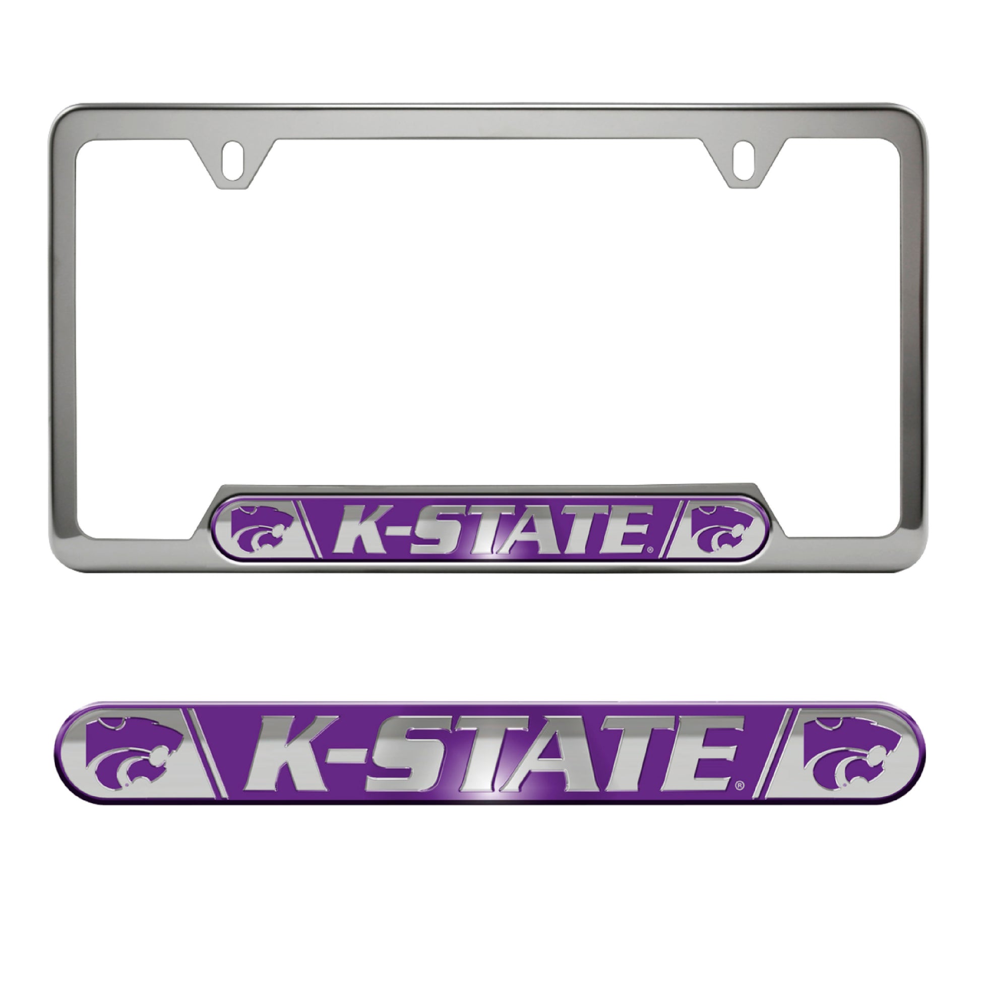 Kansas State University Embossed License Plate Frame