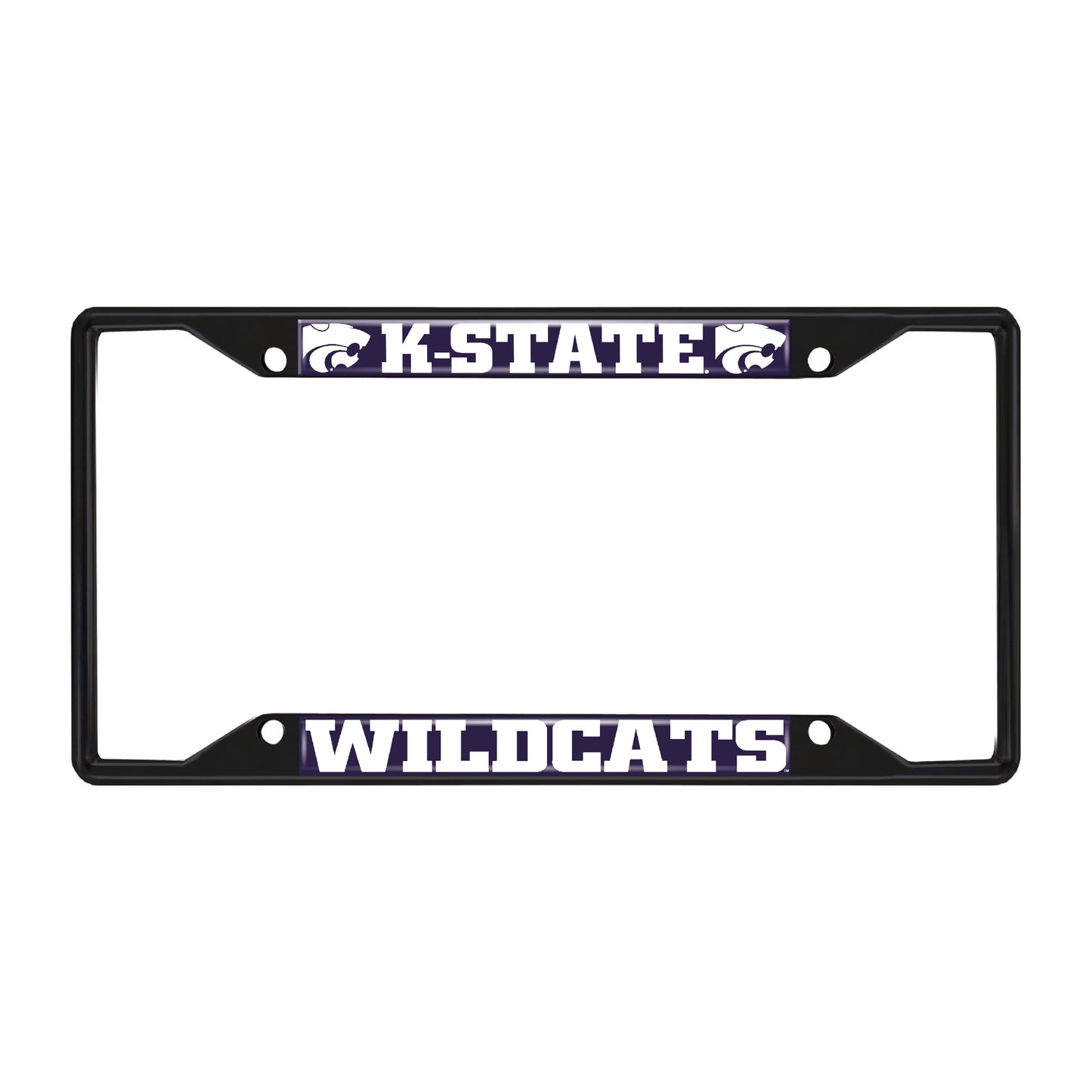 Kansas State University Black License Plate Frame