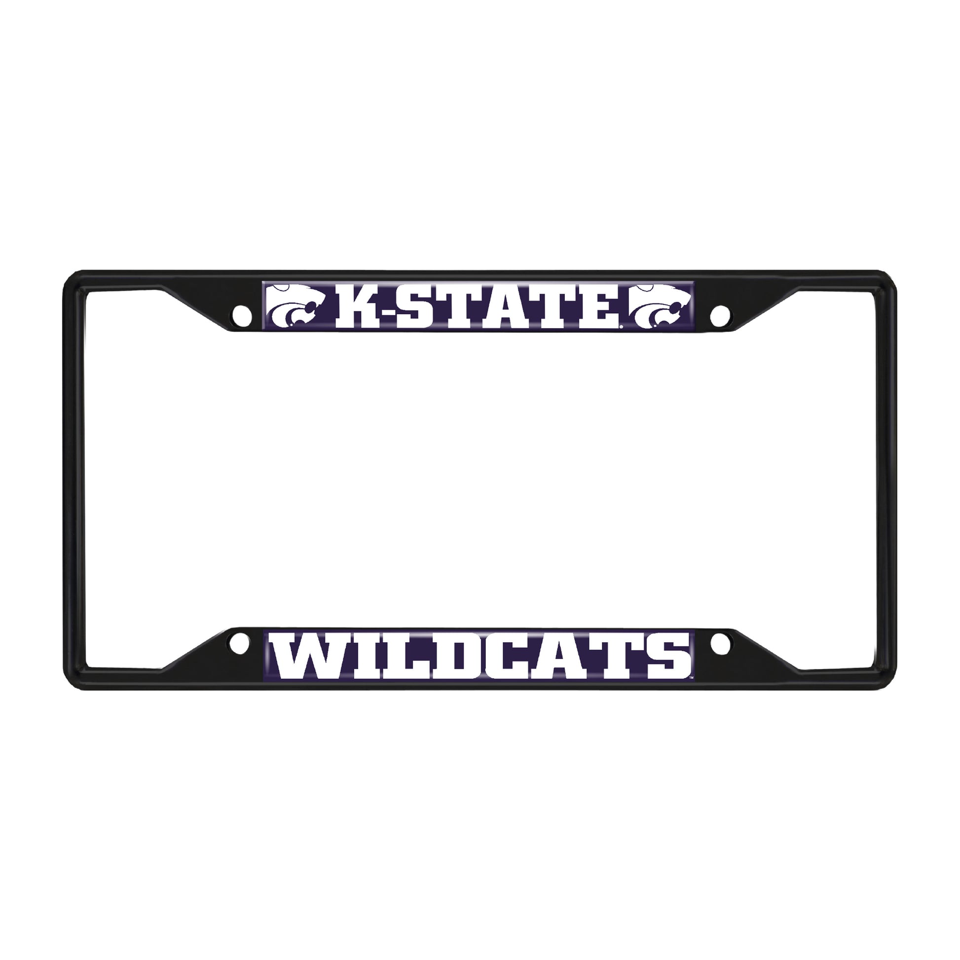Kansas State University Black License Plate Frame