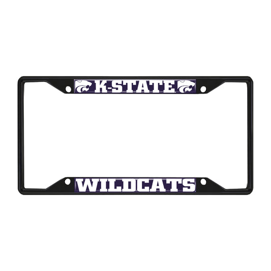 Kansas State University Black License Plate Frame