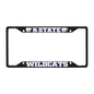 Kansas State University Black License Plate Frame