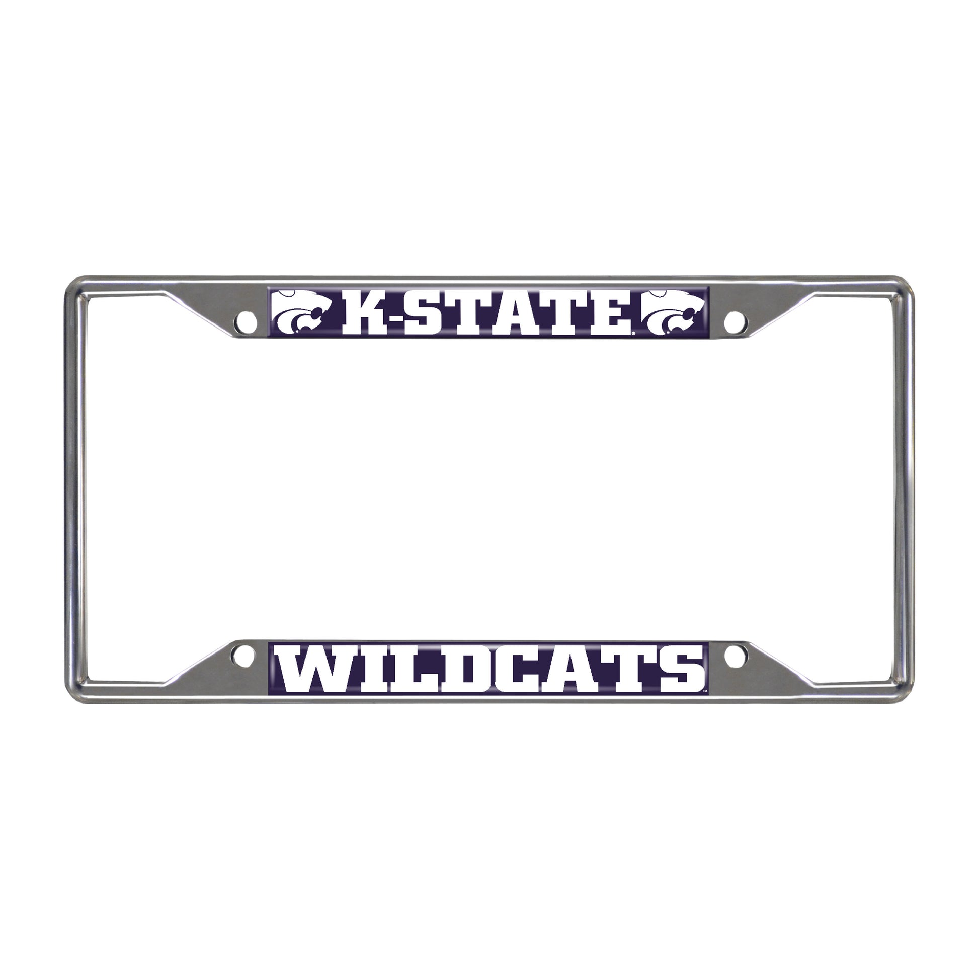 Kansas State University Chrome License Plate Frame