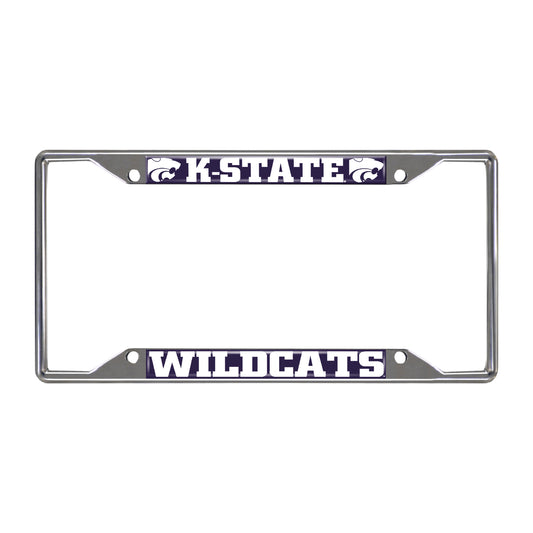 Kansas State University Chrome License Plate Frame