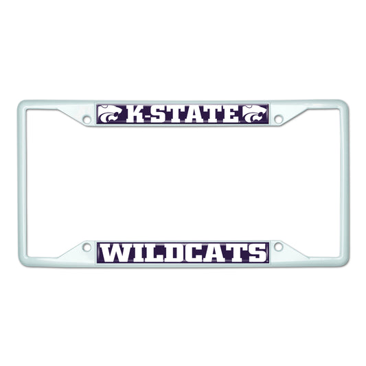 Kansas State University-White License Plate