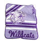 Kansas State Vault Lavender Raschel Throw