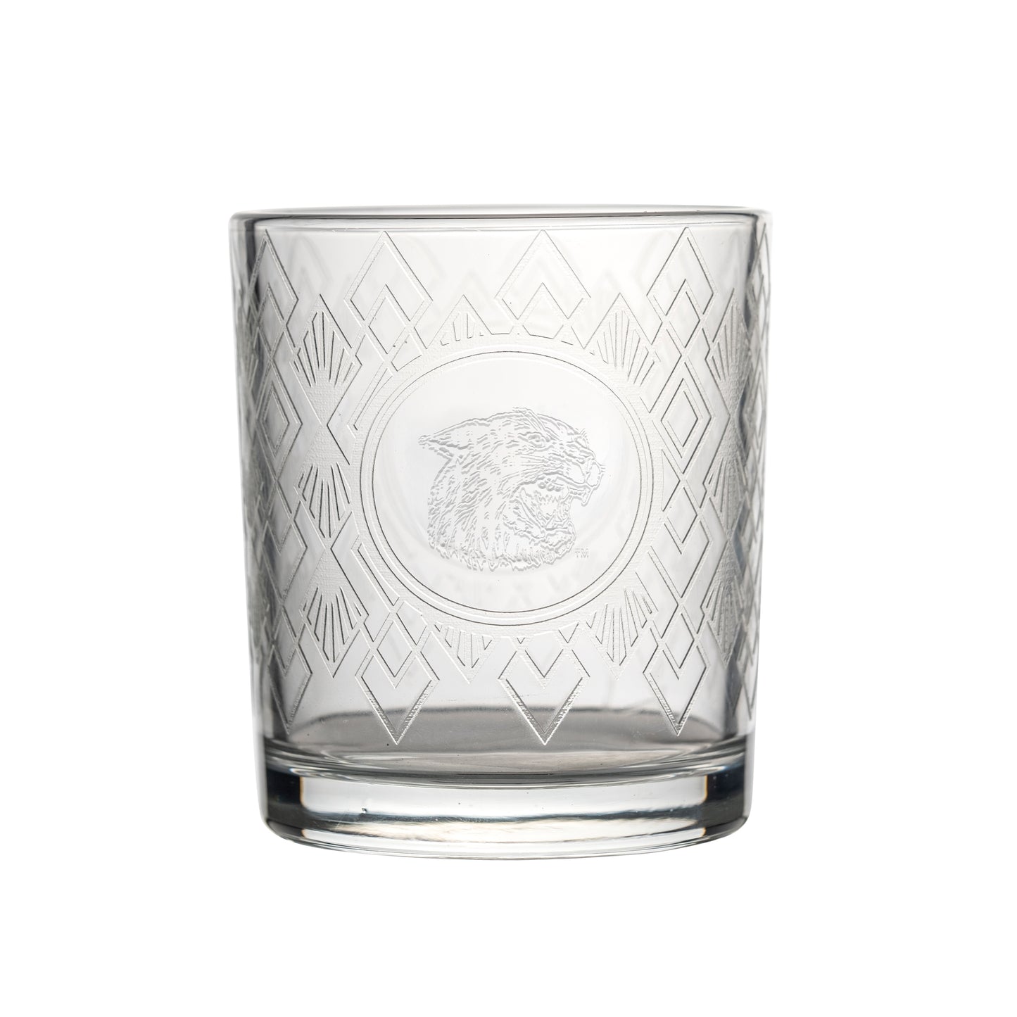 Kansas State Vault 12oz Diamond Stained Rocks Glass