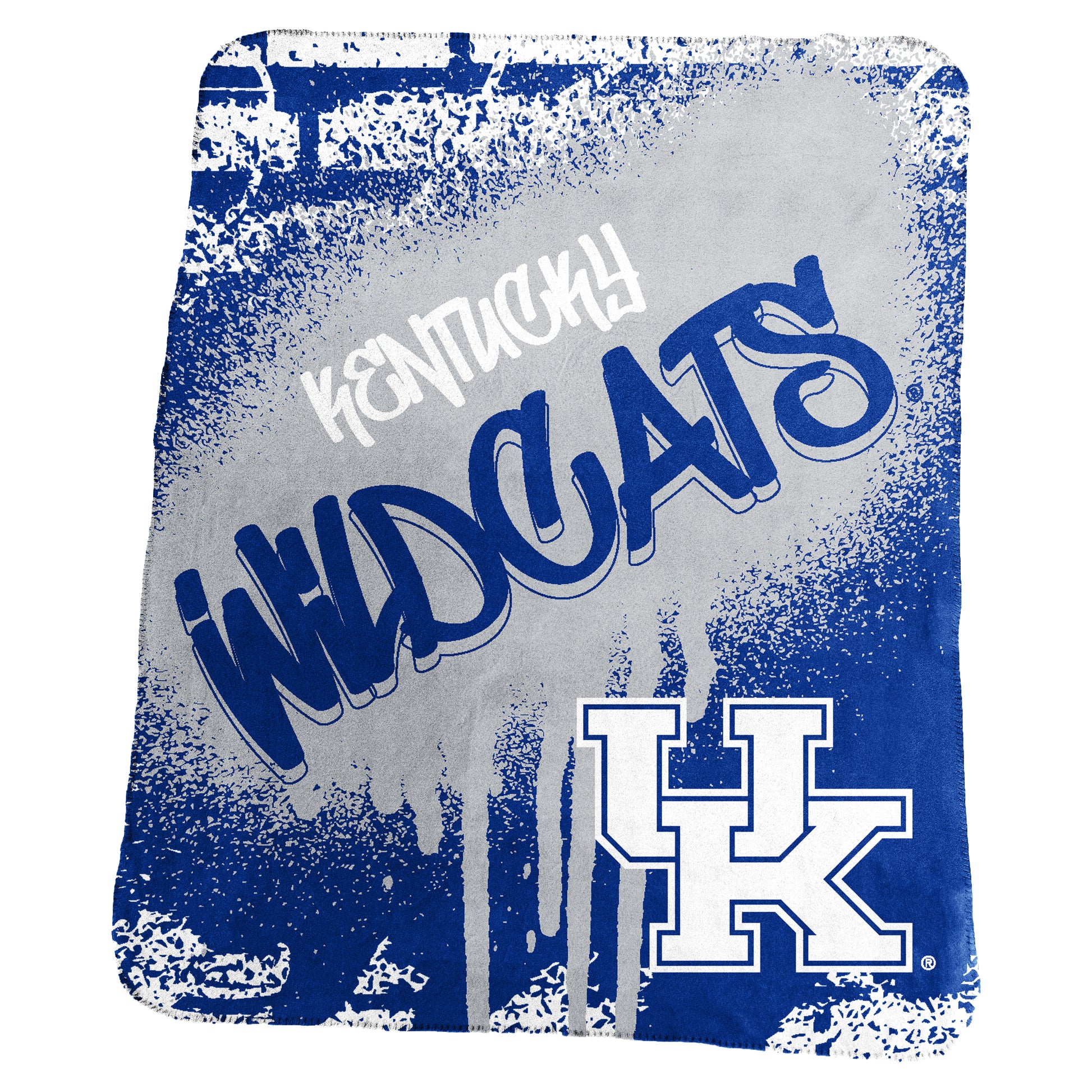 Kentucky Classic Graffiti Fleece Throw