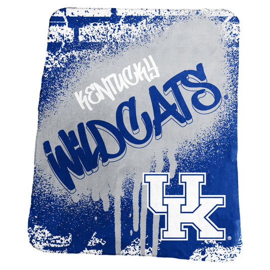 Kentucky Classic Graffiti Fleece Throw