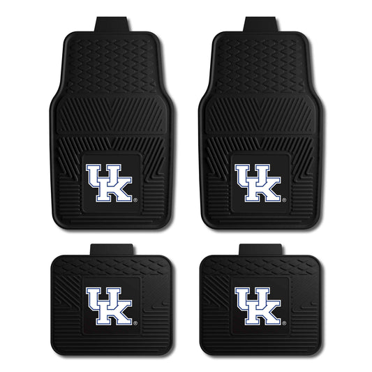 Kentucky 4-pc Vinyl Car Mat Set