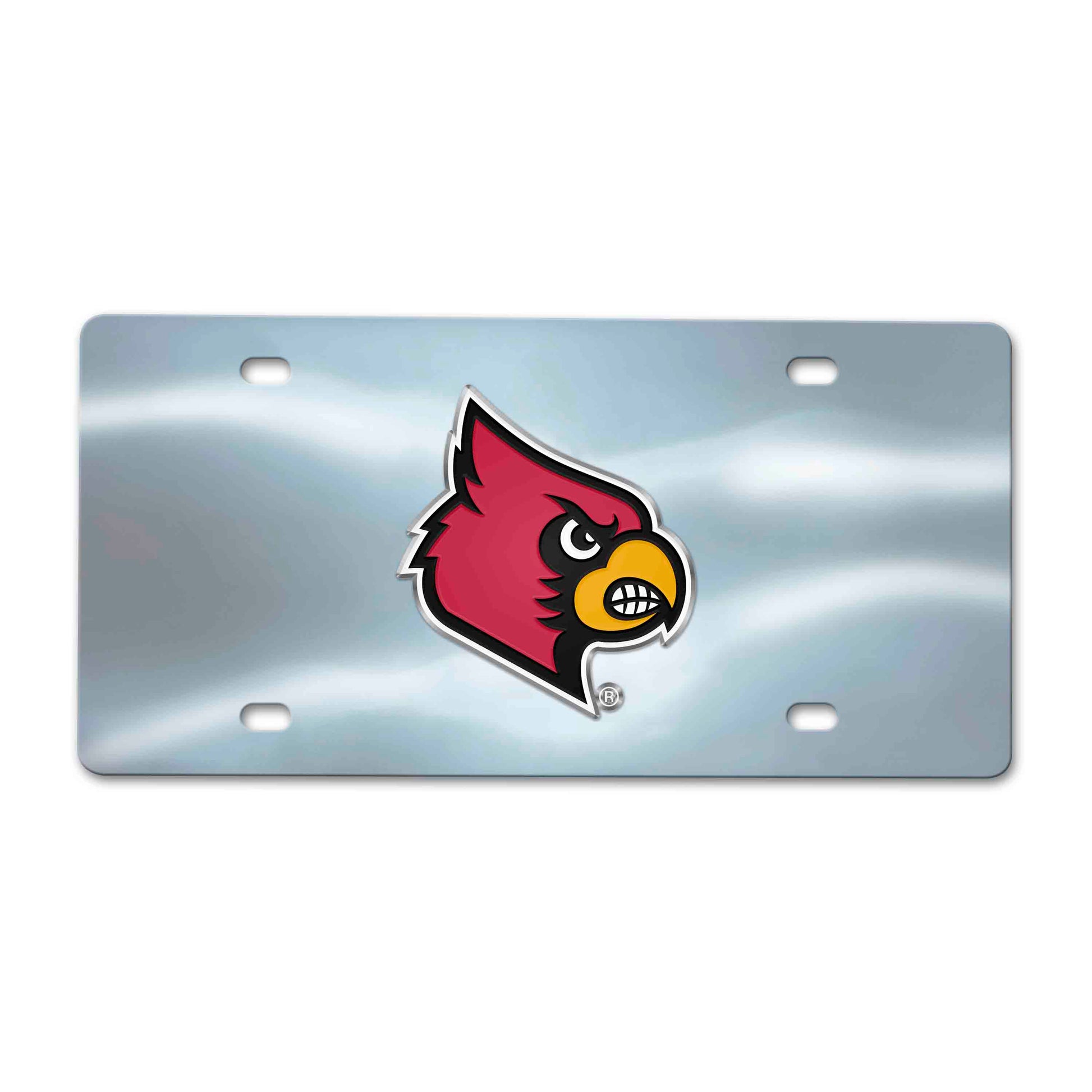 University of Louisville Chrome Diecast License Plate