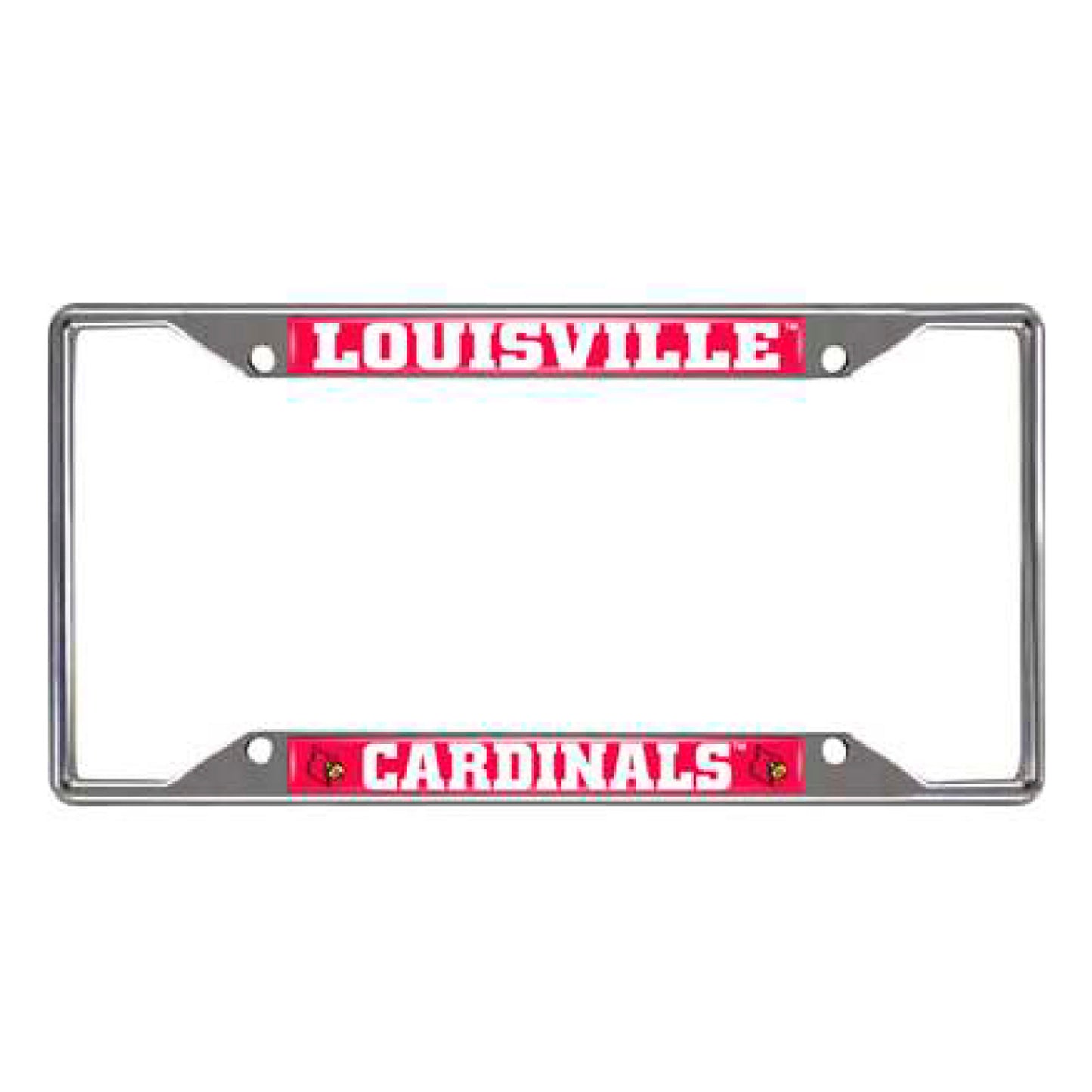 University of Louisville Chrome License Plate Frame