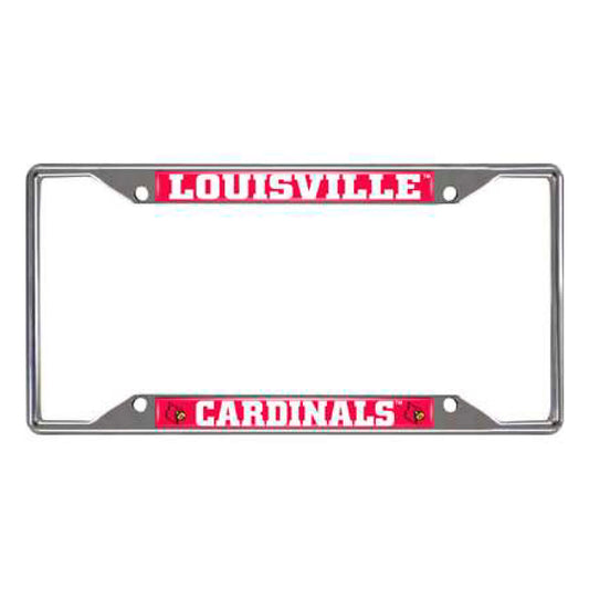 University of Louisville Chrome License Plate Frame
