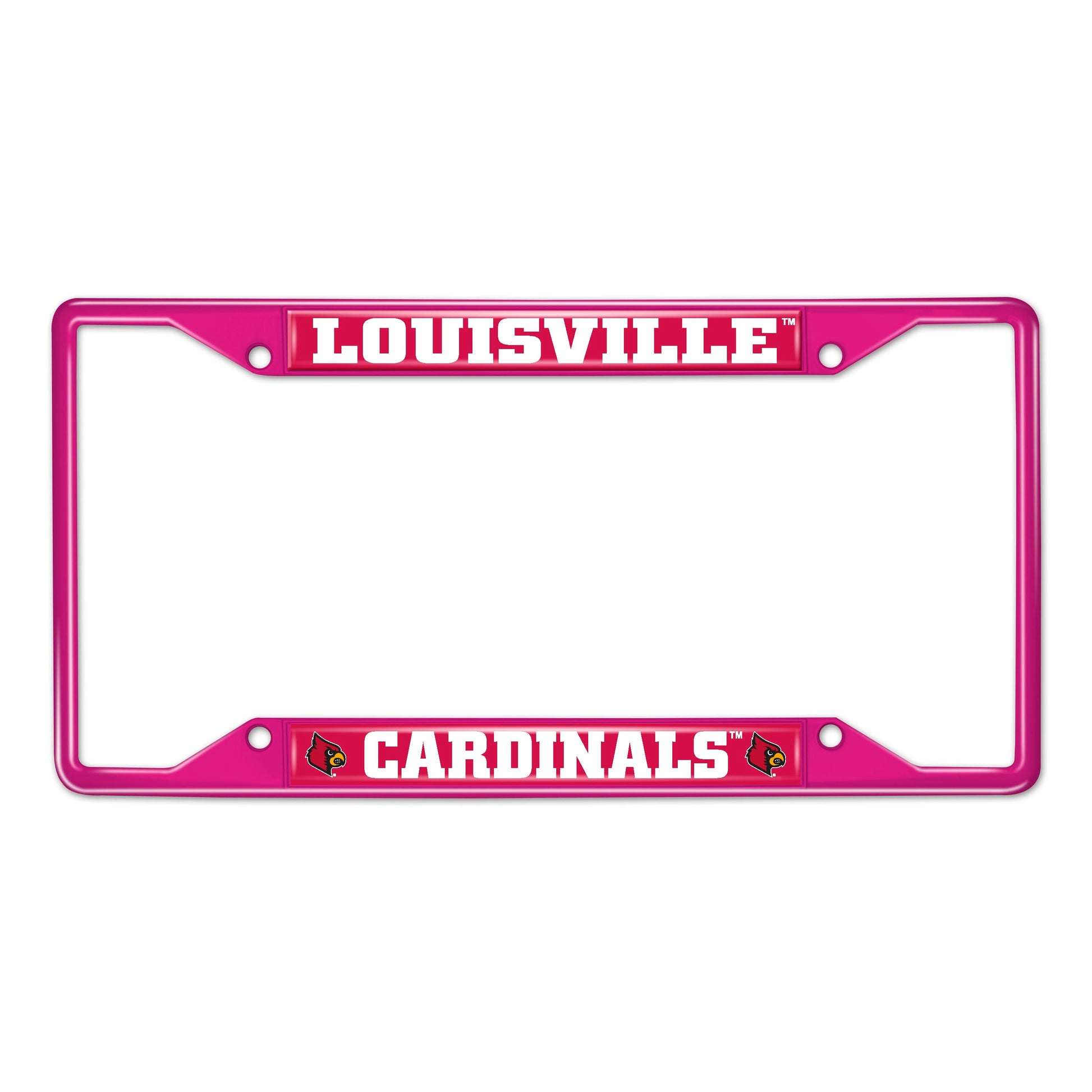 University of Louisville-Pink License Plate Frame