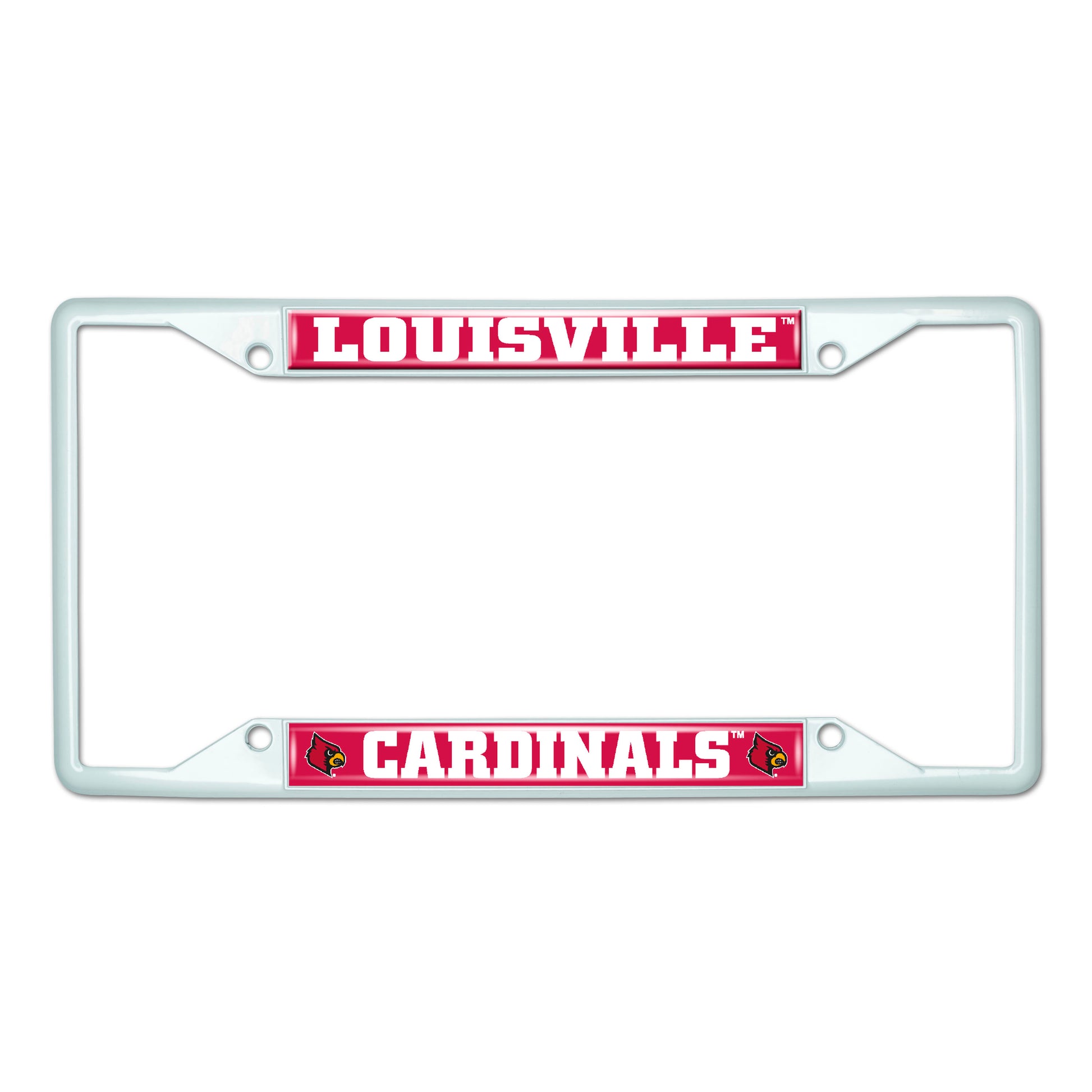 University of Louisville-White License Plate