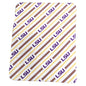 LSU Classic Vertical Stripe Fleece Throw