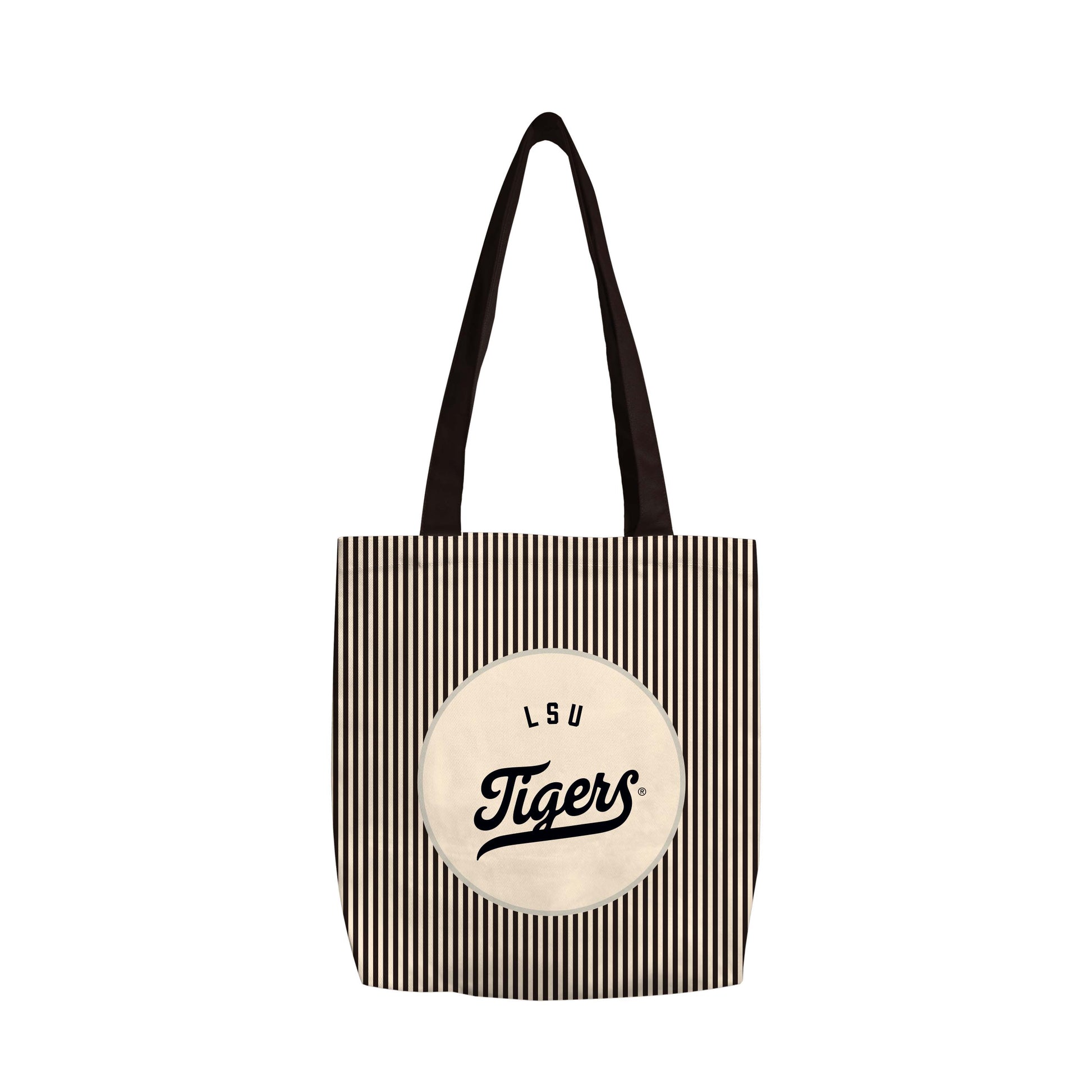 LSU Classic Black Canvas Tote