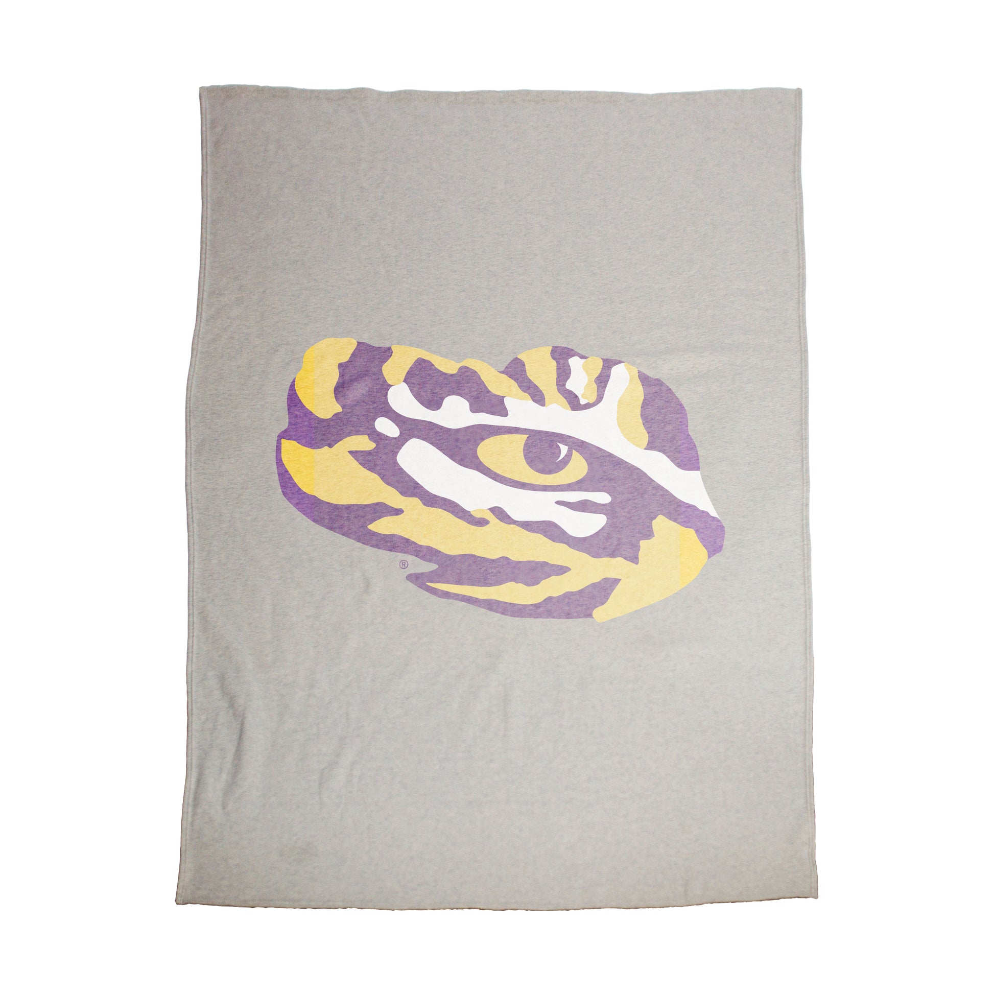 LSU Oversized Logo Sublimated Sweatshirt Blanket