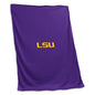LSU Sweatshirt Blanket (Screened)