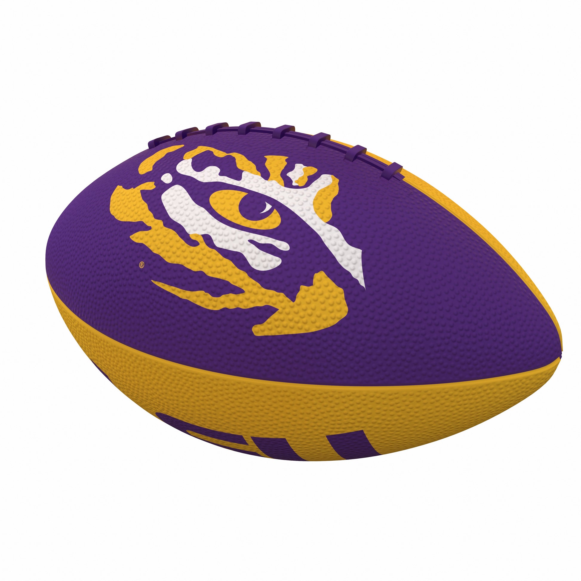 LSU Pinwheel Logo Junior Size Rubber Football