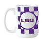 LSU 15oz Checkerboard Sublimated Mug