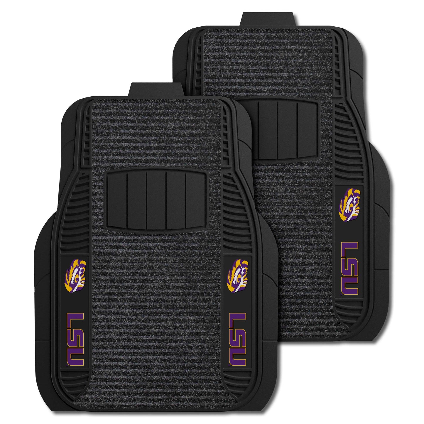 LSU 2-pc Deluxe Car Mat Set