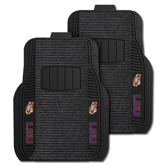 LSU 2-pc Deluxe Car Mat Set
