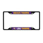 LSU License Black Trinity Plate Frame