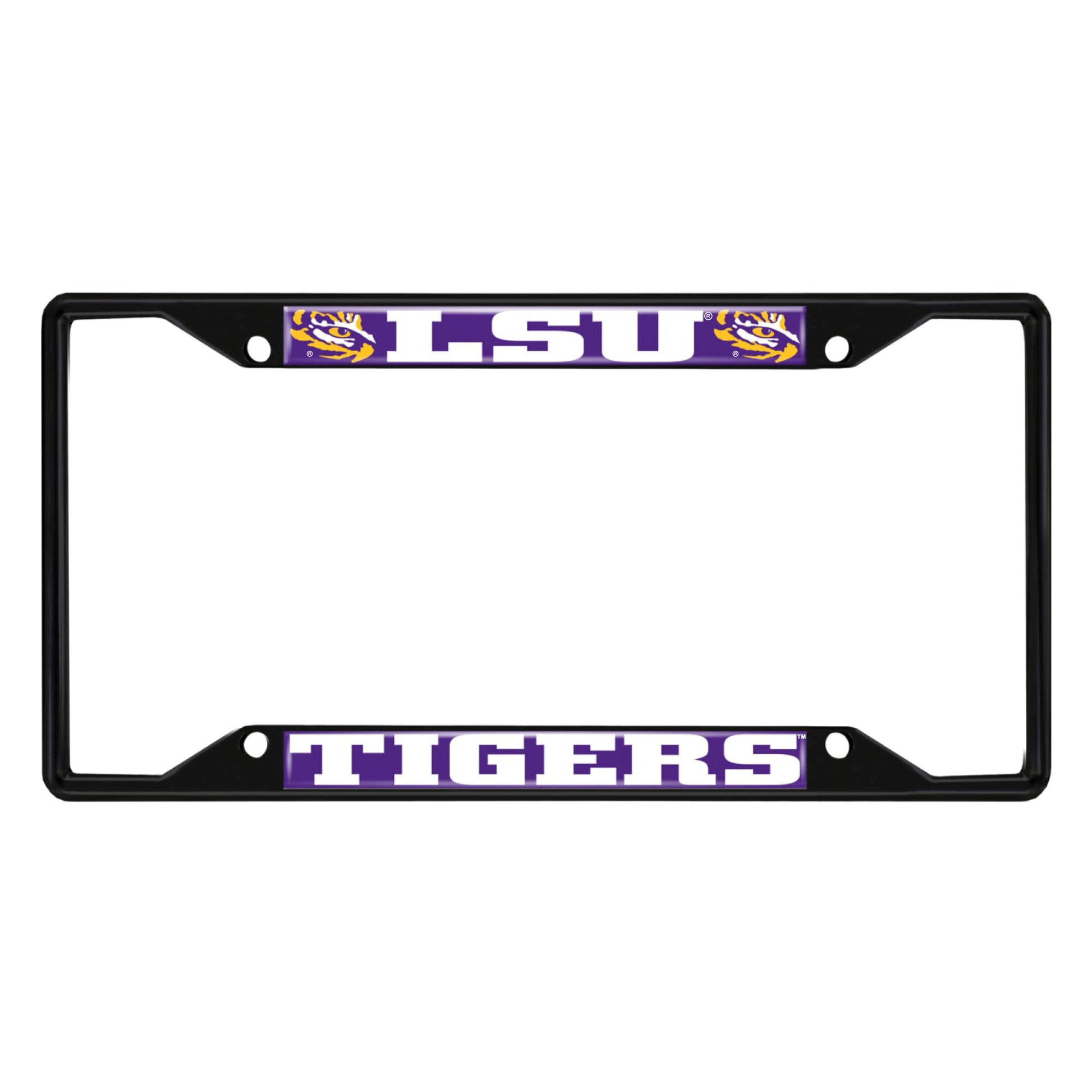 LSU Black License Plate Frame