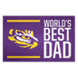LSU Starter Mat - World's Best Dad